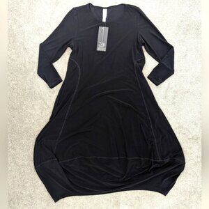 Marla Wynne black flowy dress size Small